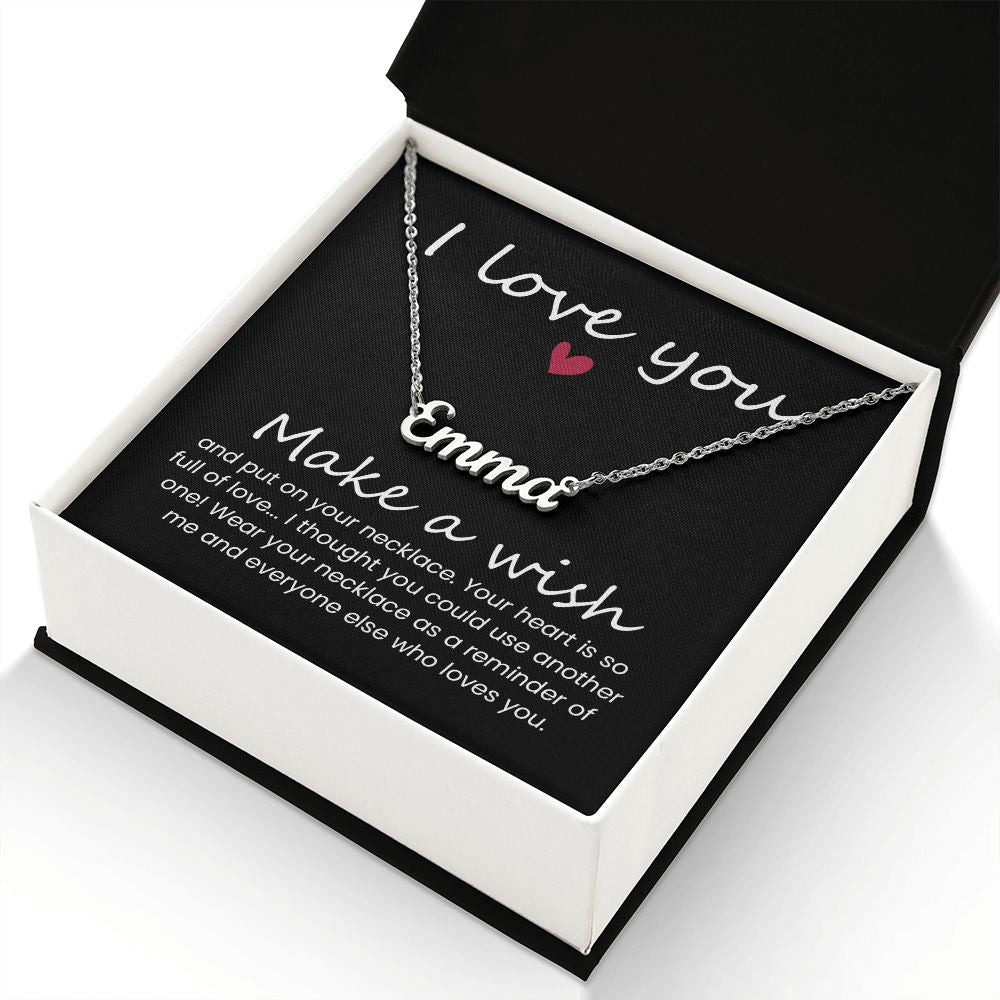 I love you - Name necklace