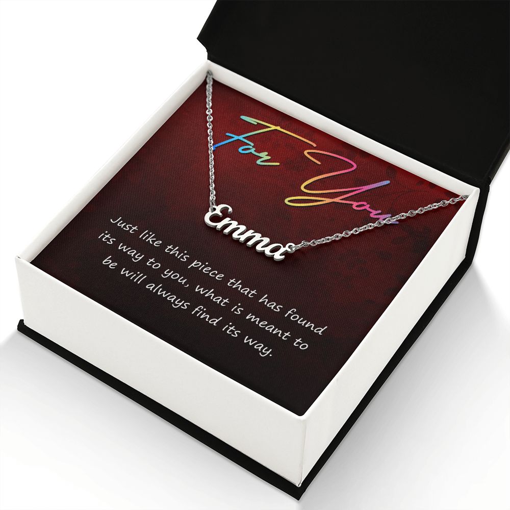 For you - Name necklace