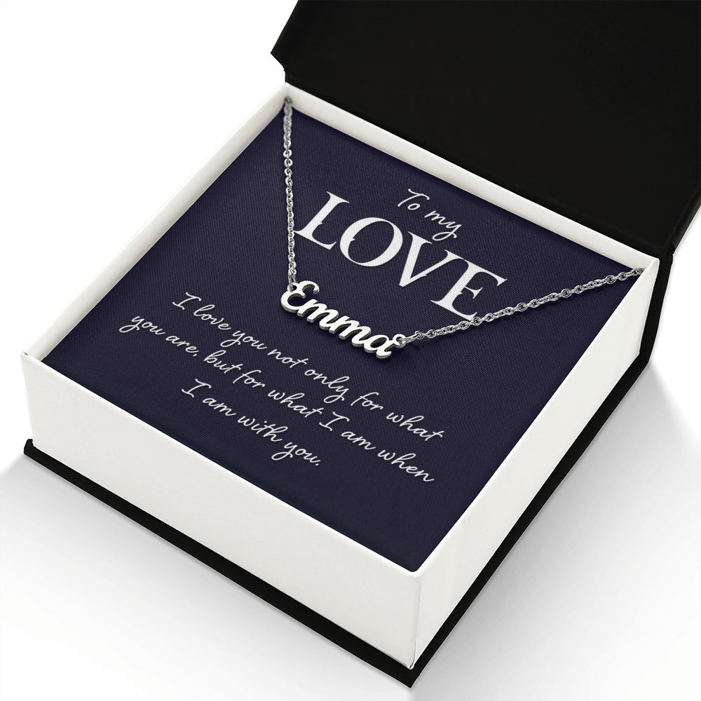 To My Love - Name necklace