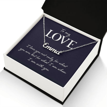To My Love - Name necklace