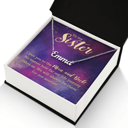 To My Sister - Name necklace