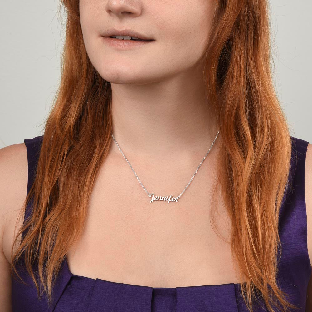 To My Granddaughter - Name necklace