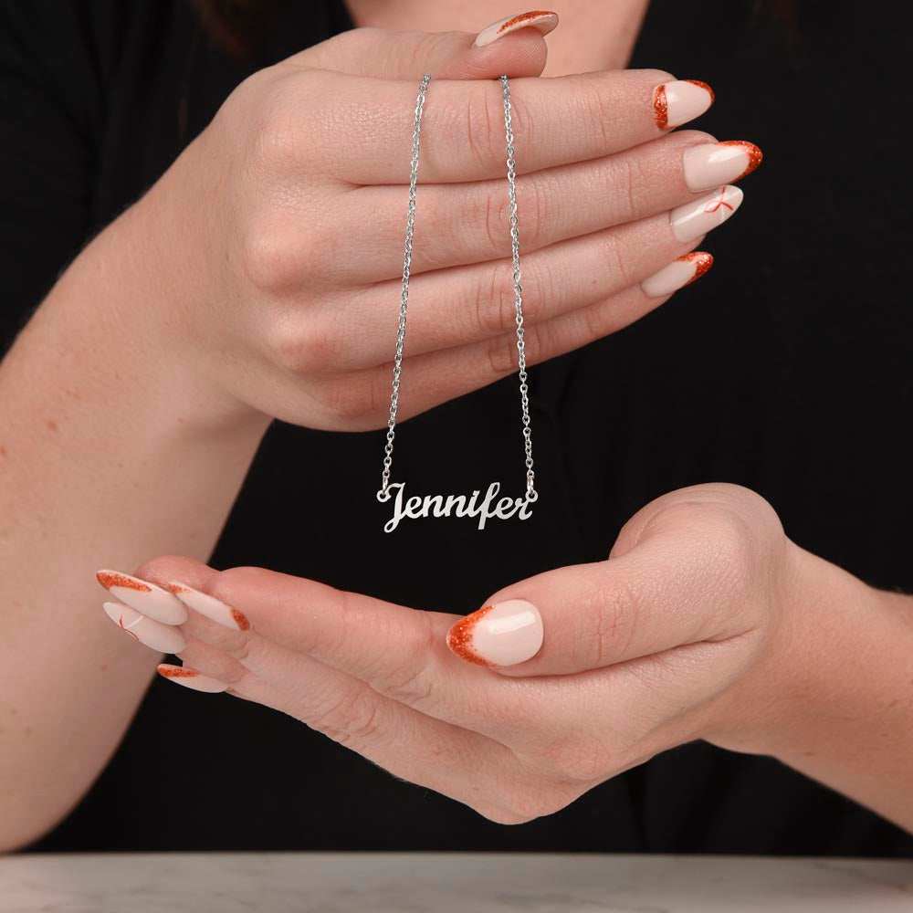 To My Granddaughter - Name necklace