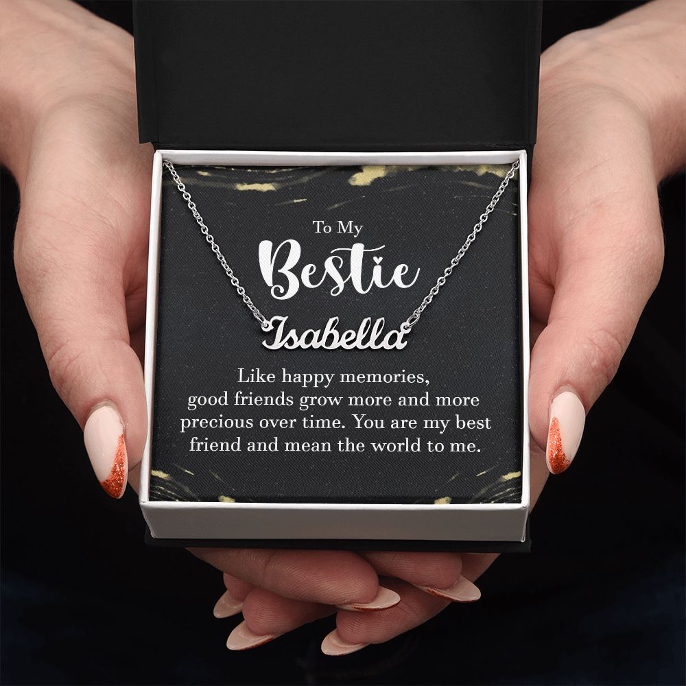 To My Bestie - Name necklace