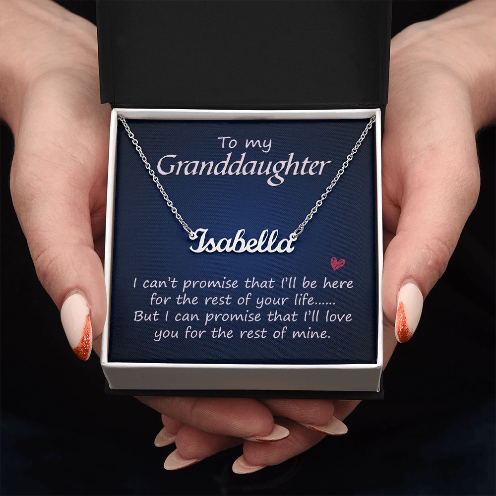 To My Granddaughter - Name necklace