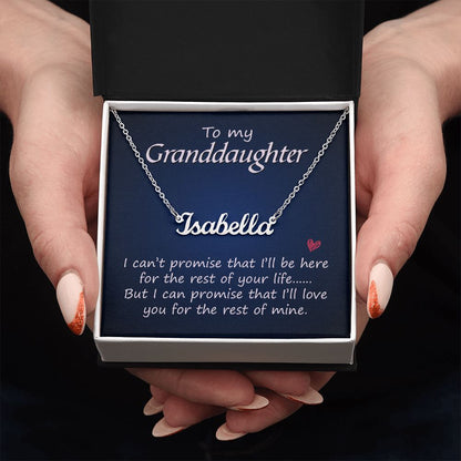 To My Granddaughter - Name necklace