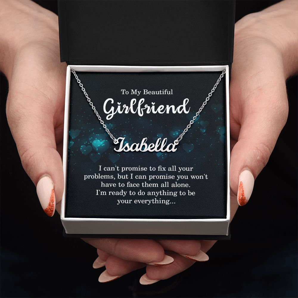 To My Beautiful Girlfriend - Name necklace