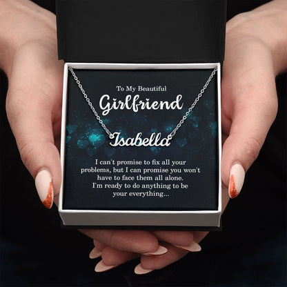 To My Beautiful Girlfriend - Name necklace