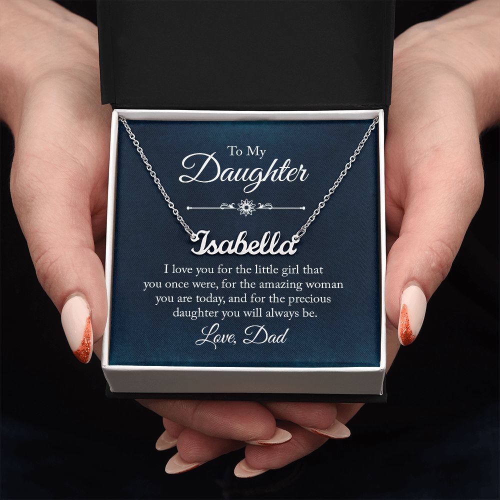 To My Daughter - Name necklace