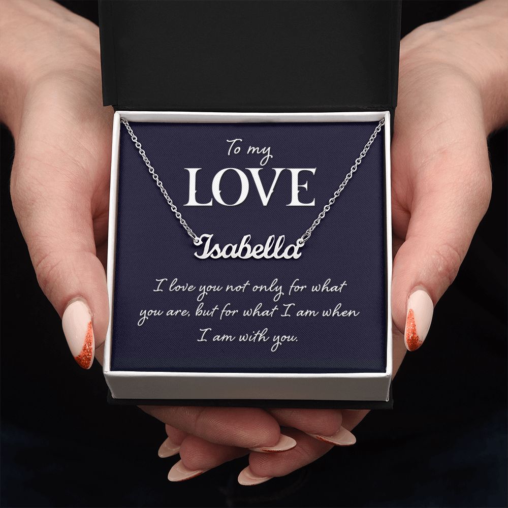 To My Love - Name necklace
