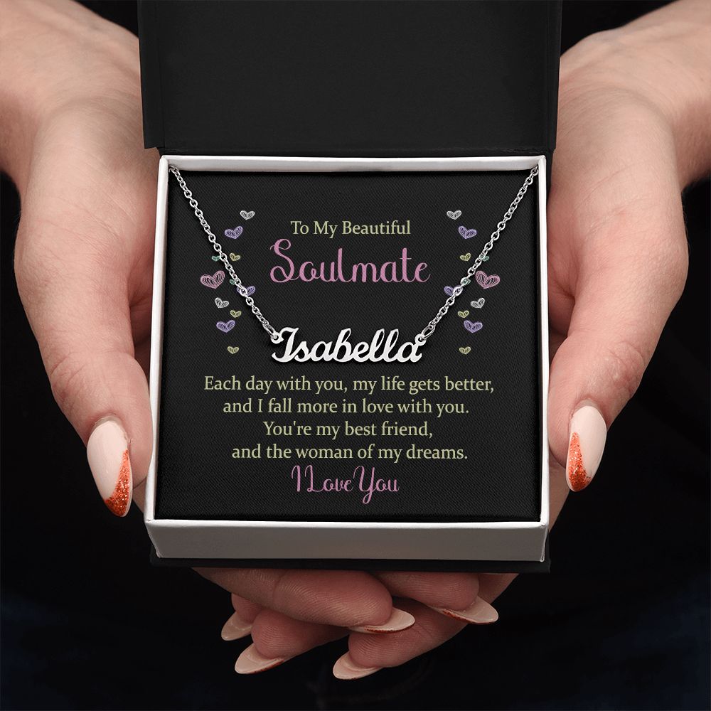 To My Beautiful Soulmate - Name necklace