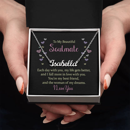 To My Beautiful Soulmate - Name necklace