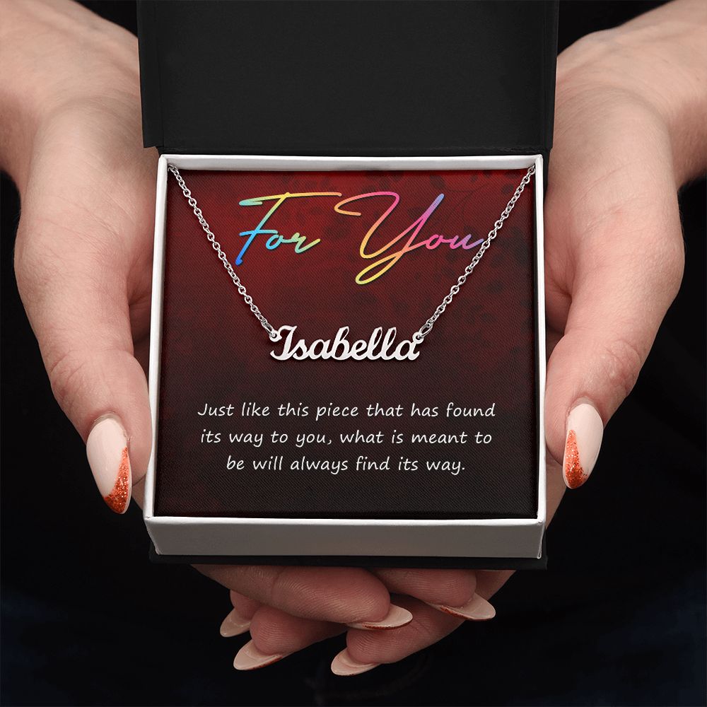 For you - Name necklace