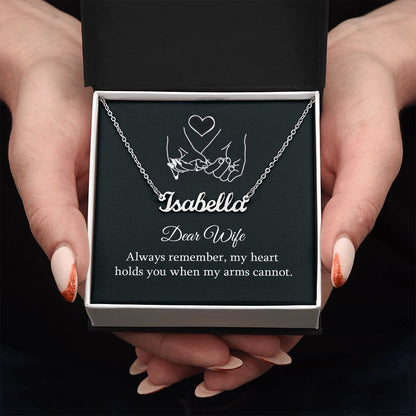 Dear wife Always Remember - Name necklace