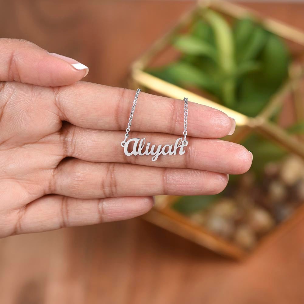 To My Beautiful Granddaughter - Name necklace