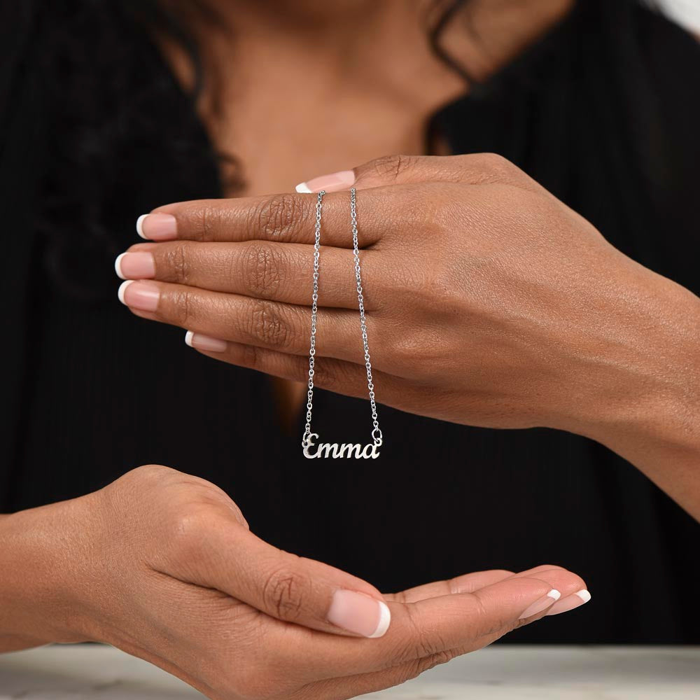 To My Beautiful Granddaughter - Name necklace