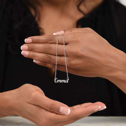 To My Beautiful Granddaughter - Name necklace