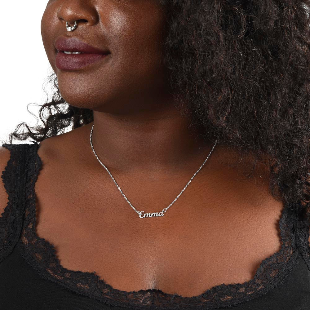 To My Beautiful Granddaughter - Name necklace