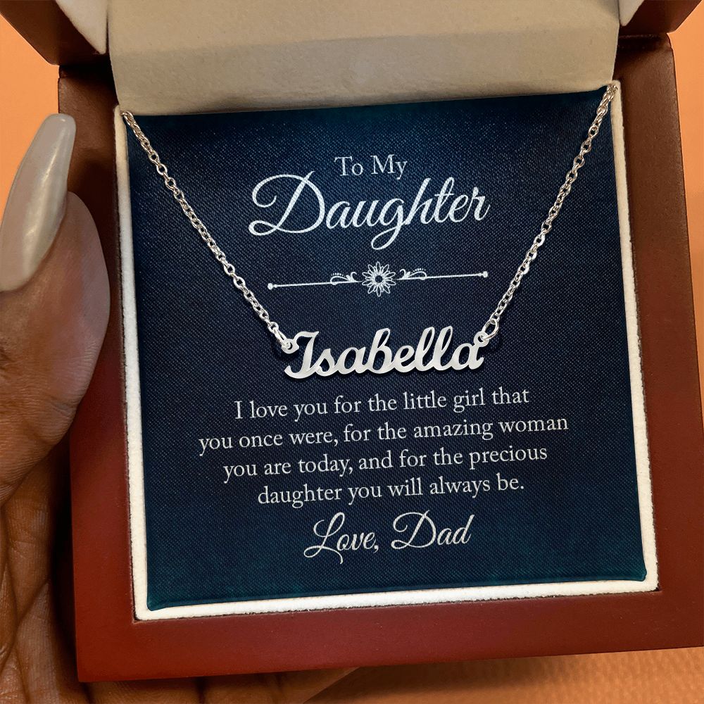 To My Daughter - Name Necklace