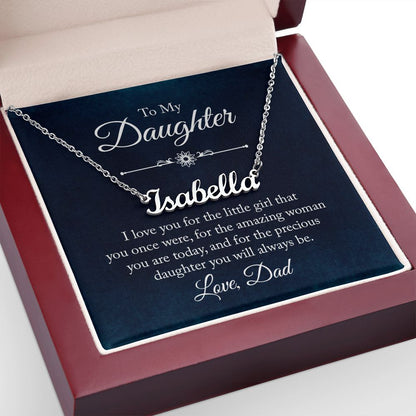 To My Daughter - Name necklace