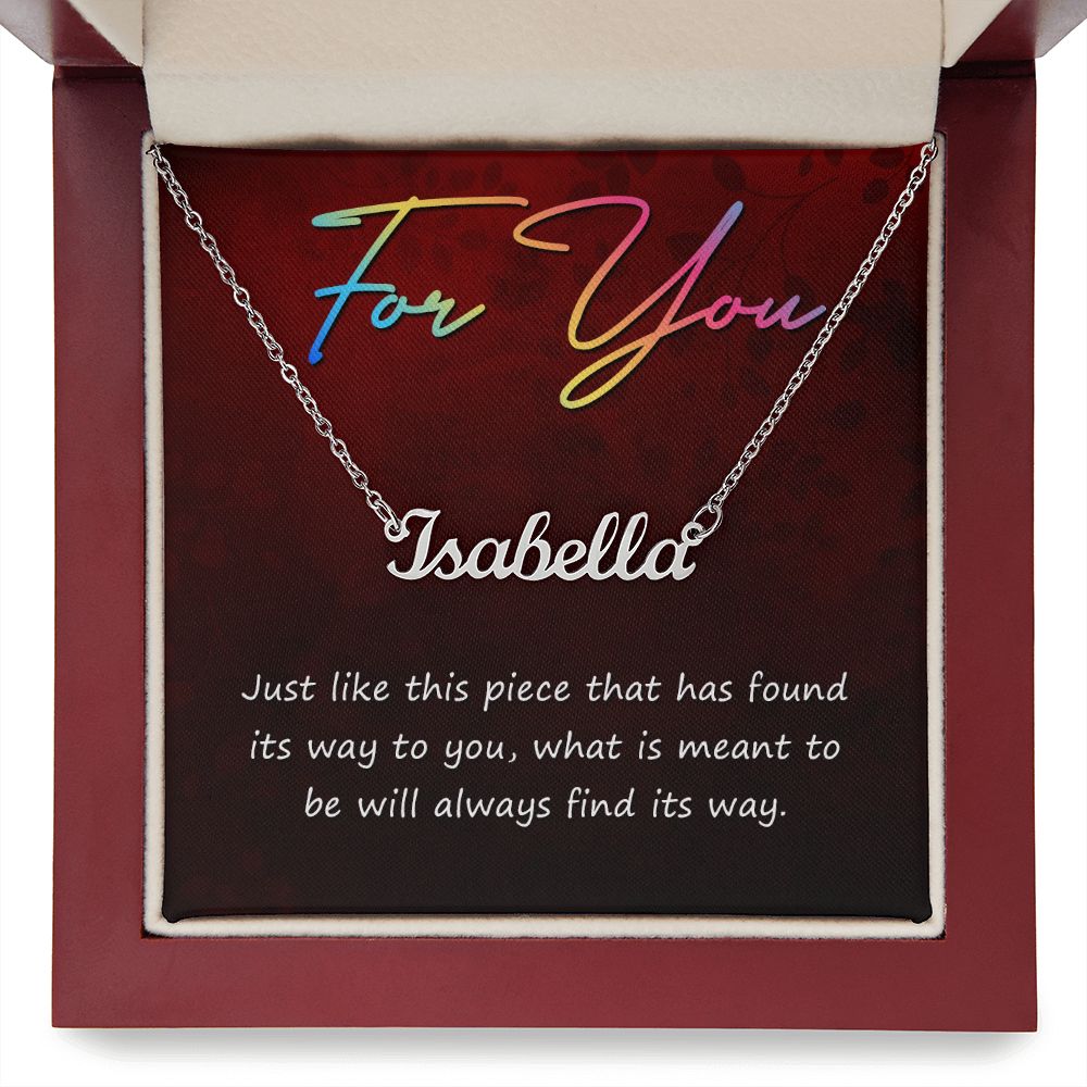 For you - Name necklace