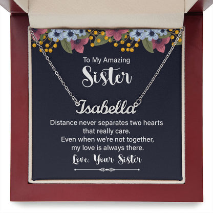 To My Amazing Sister - Name necklace