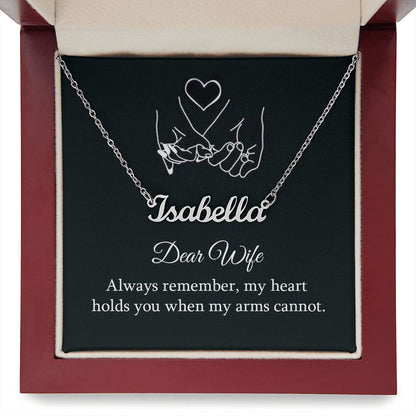 Dear wife Always Remember - Name necklace