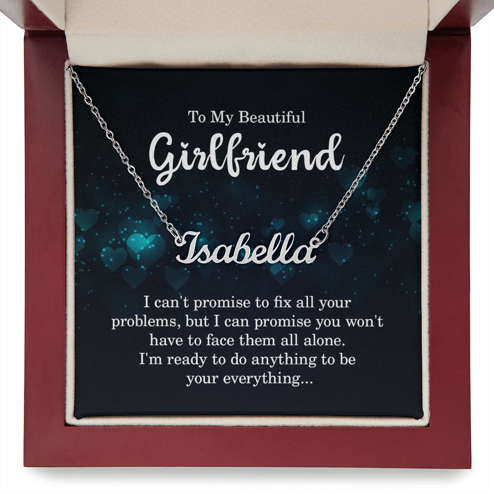 To My Beautiful Girlfriend - Name necklace