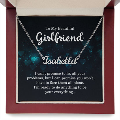 To My Beautiful Girlfriend - Name necklace