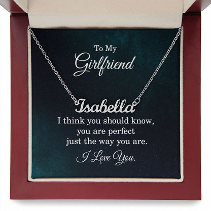 To My Girlfriend - Name necklace