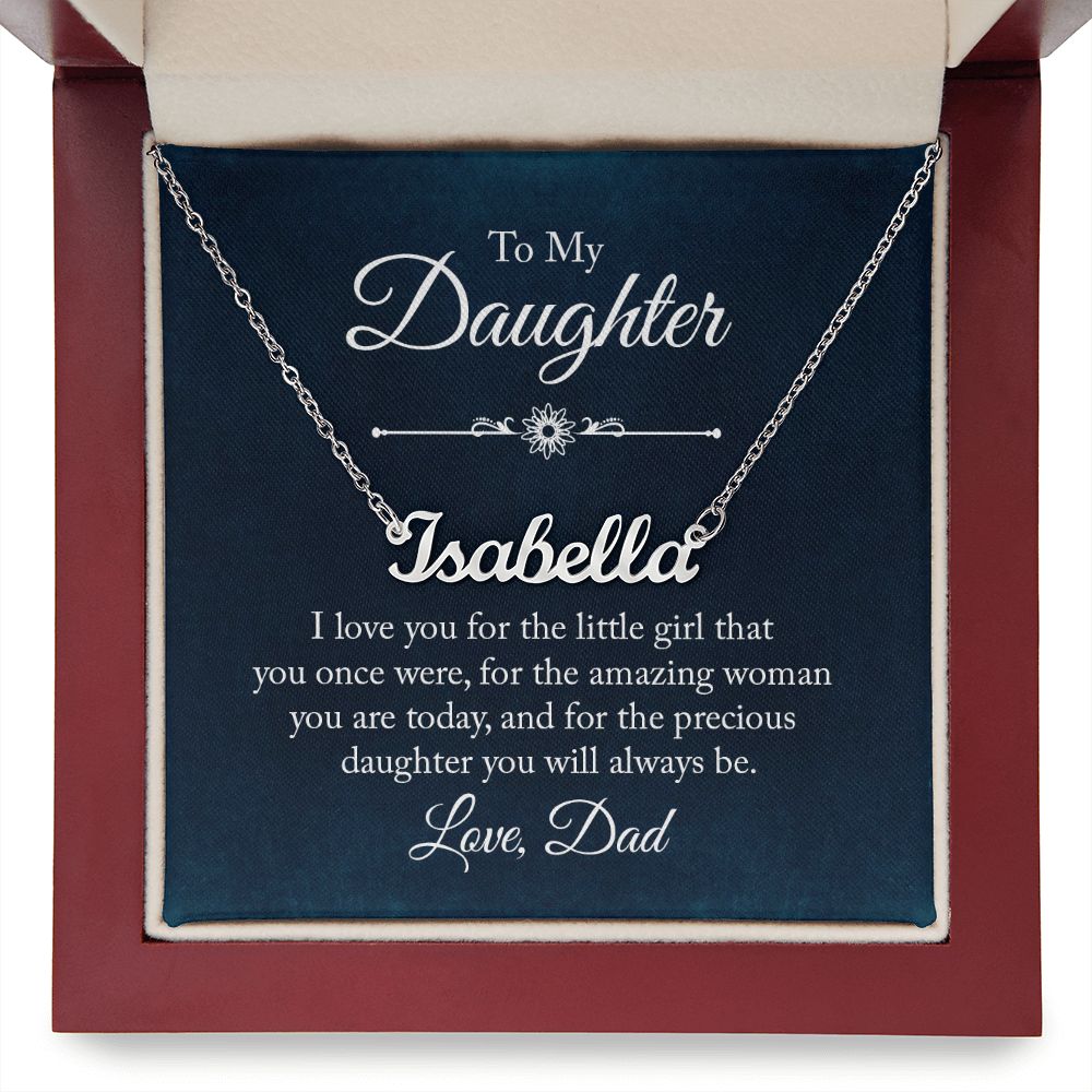 To My Daughter - Name Necklace