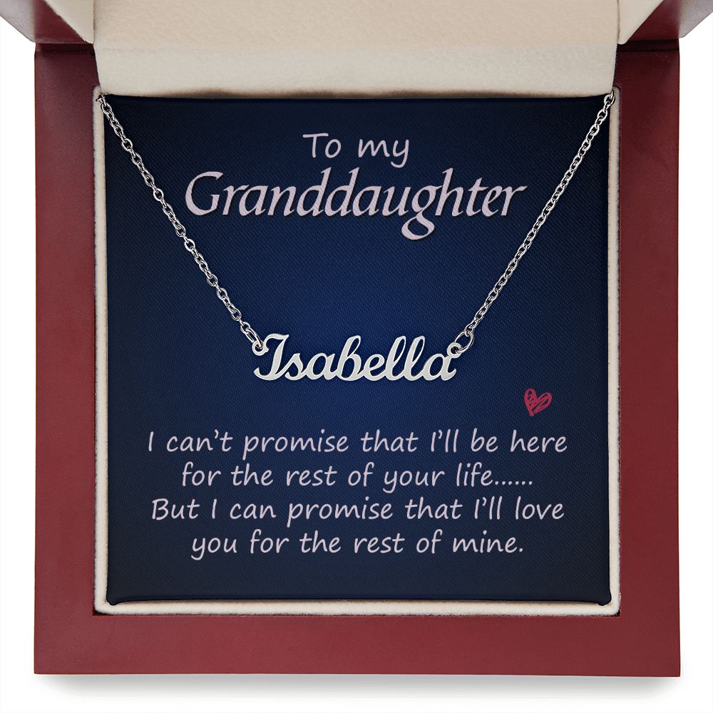 To My Granddaughter - Name necklace