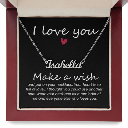 I love you - Name necklace