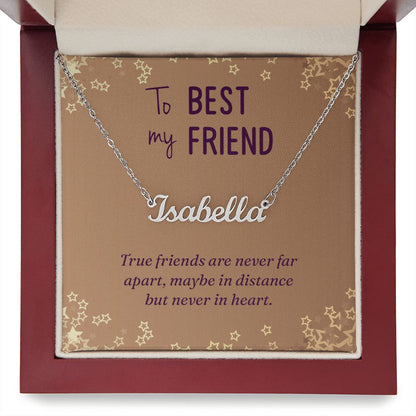 To My Best Friend - Name necklace