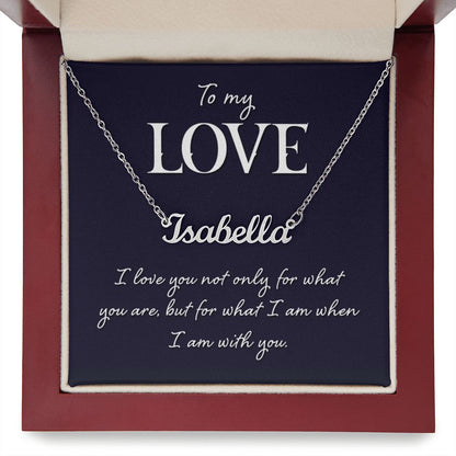 To My Love - Name necklace