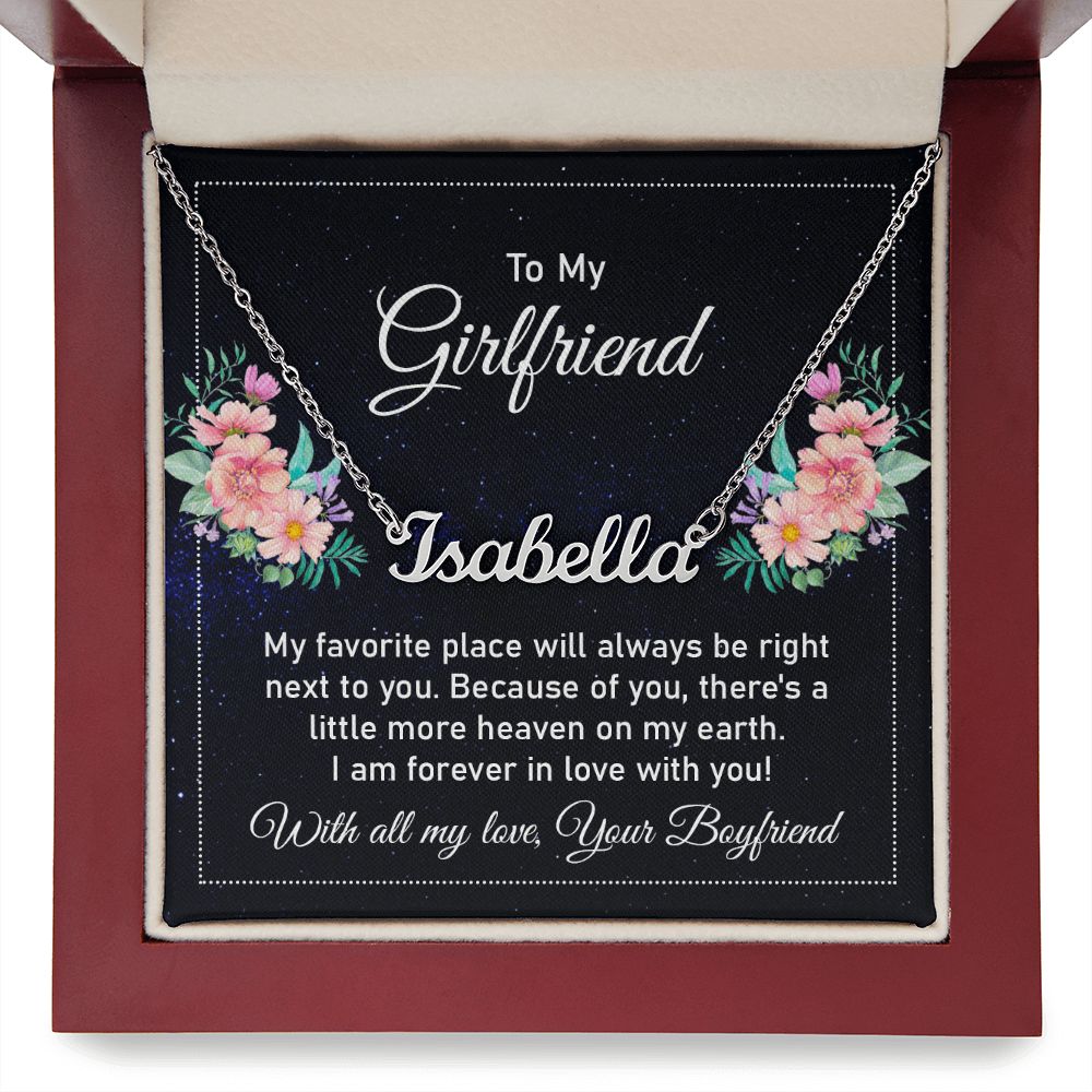 To My Girlfriend - Name necklace