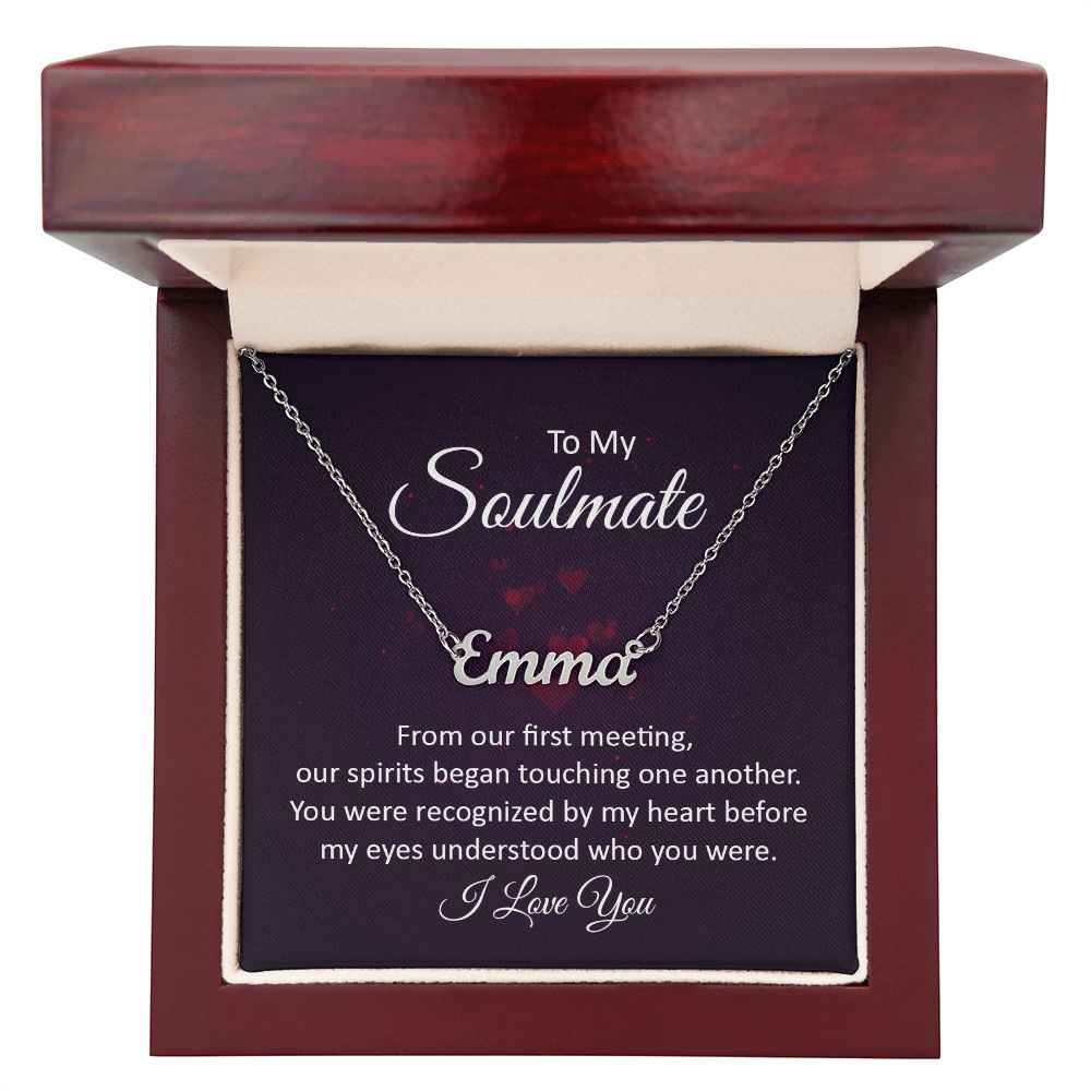 To My Soulmate - Name necklace
