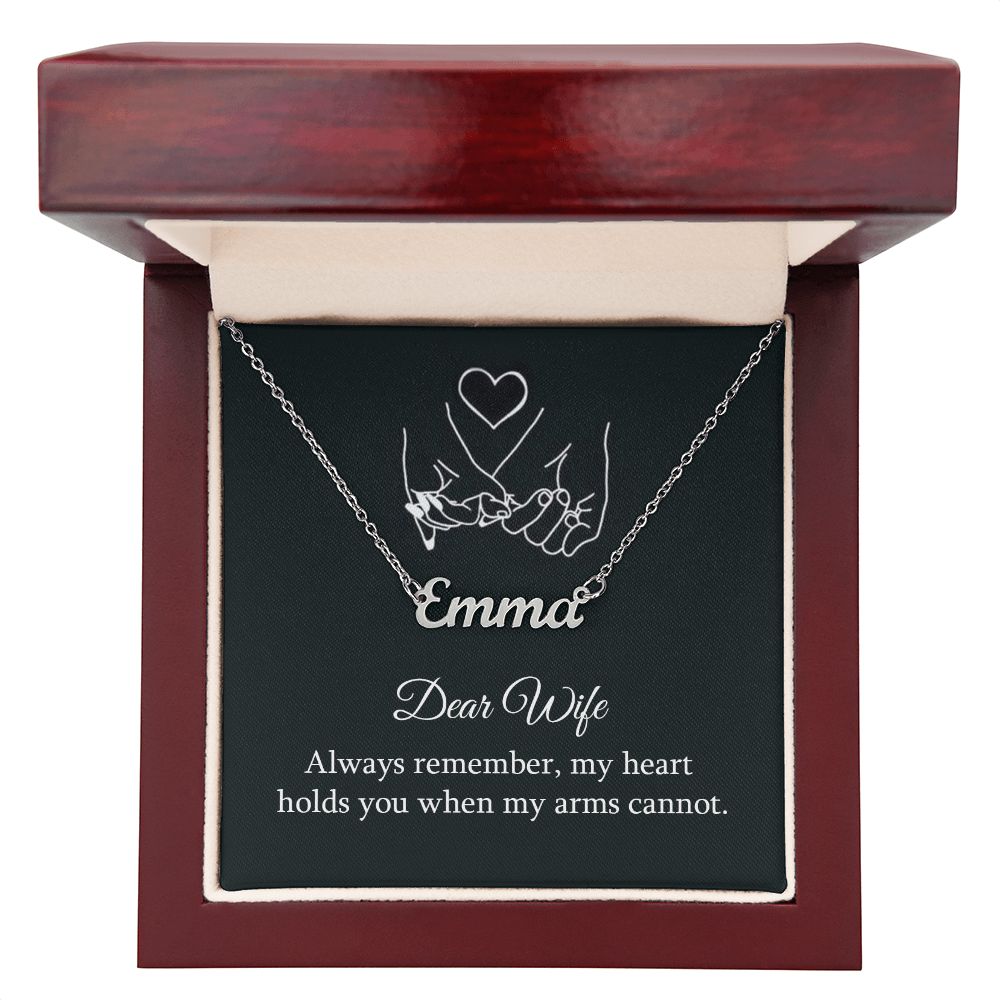 Dear wife Always Remember - Name necklace