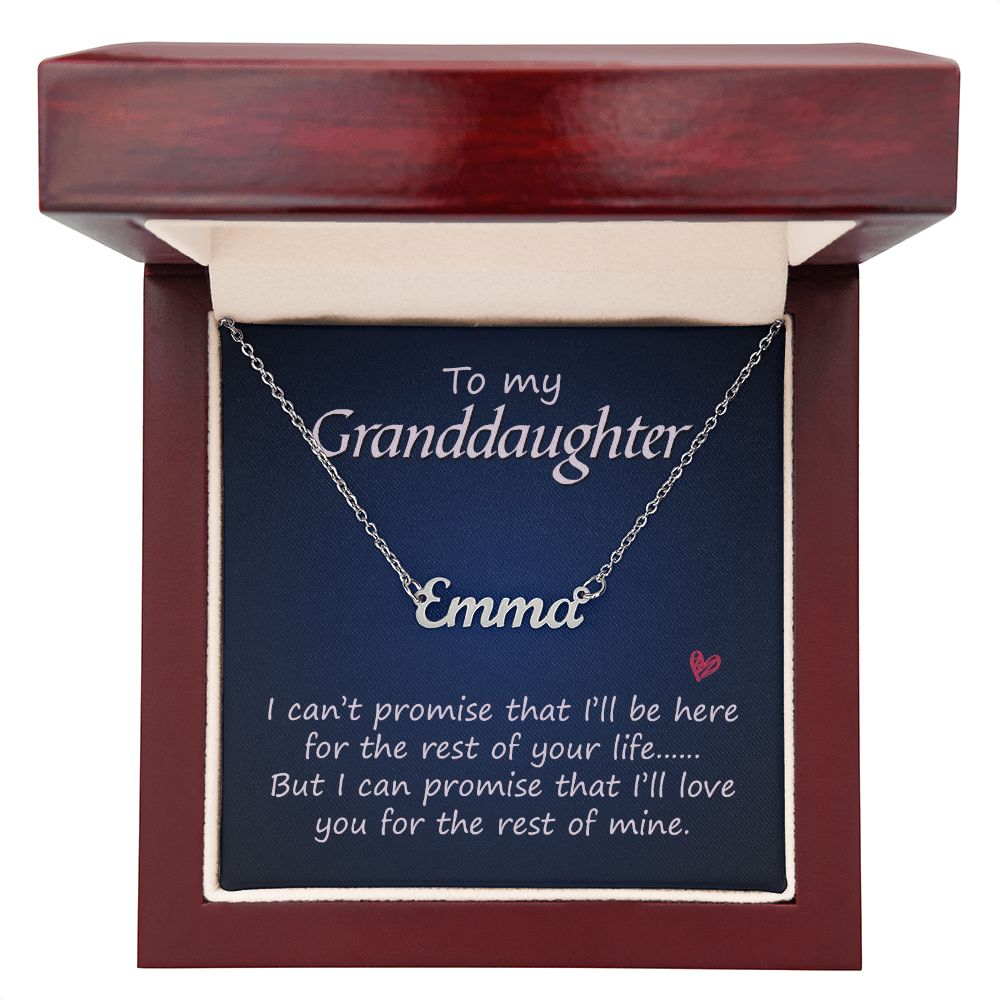 To My Granddaughter - Name necklace