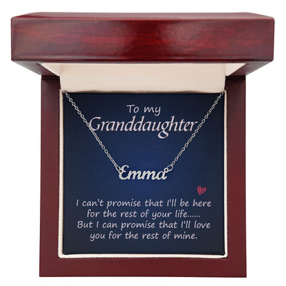 To My Granddaughter - Name necklace