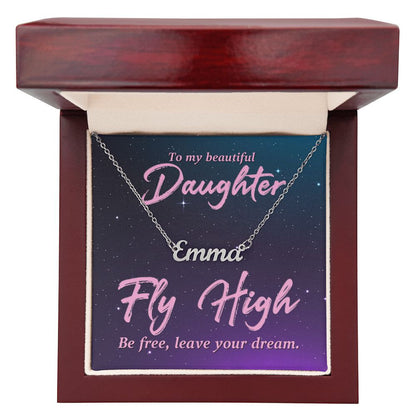 To My Beautiful Daughter - Name necklace