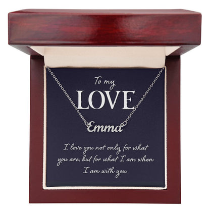 To My Love - Name necklace