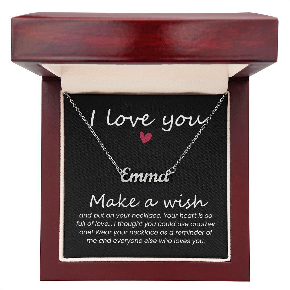 I love you - Name necklace
