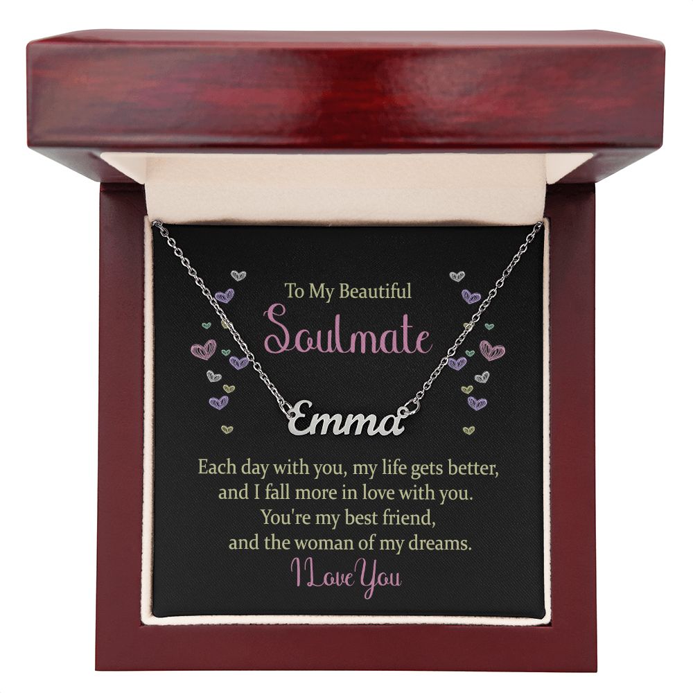 To My Beautiful Soulmate - Name necklace