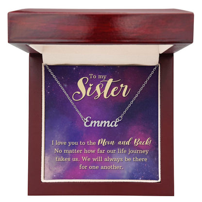 To My Sister - Name necklace