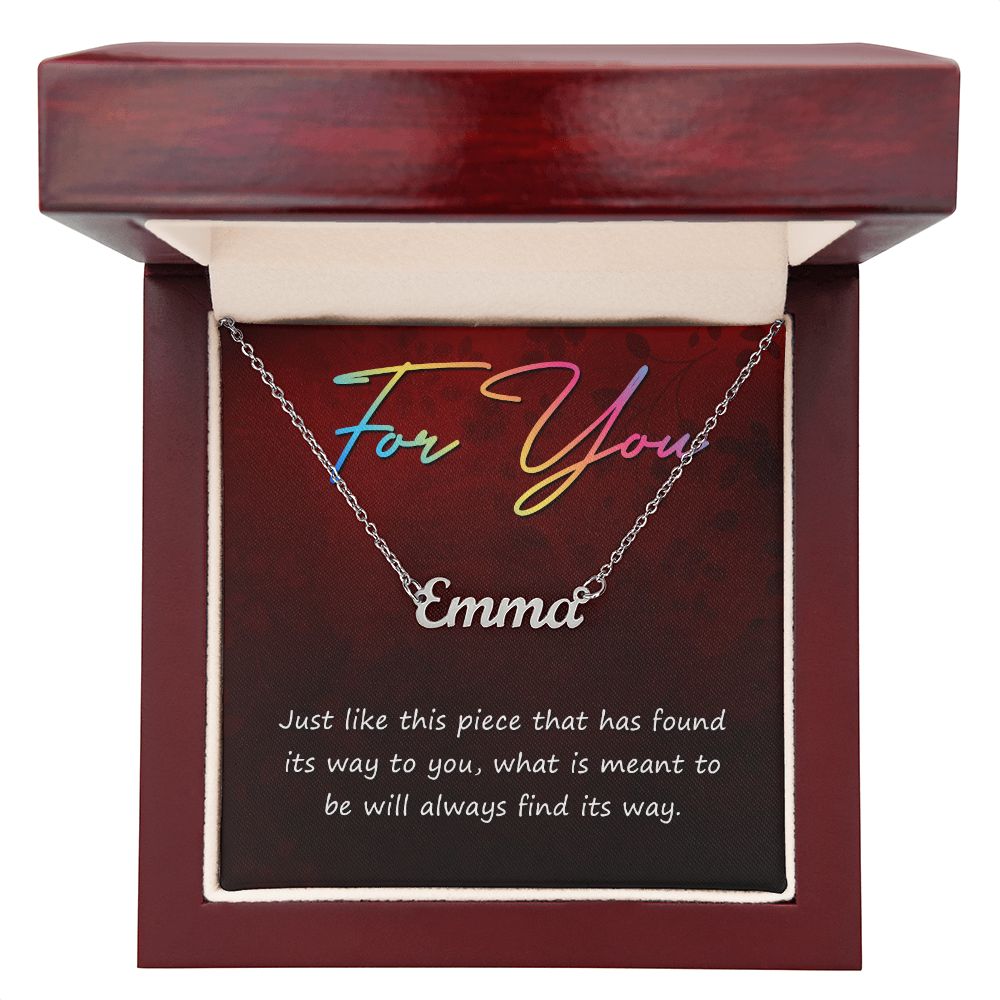 For you - Name necklace