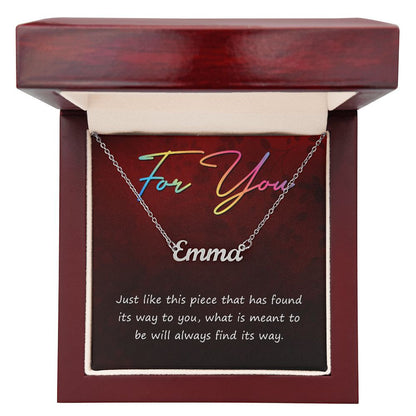 For you - Name necklace