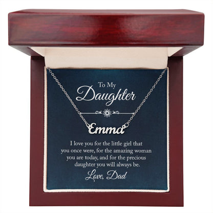 To My Daughter - Name Necklace