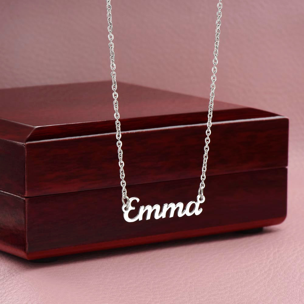 To My Beautiful Granddaughter - Name necklace