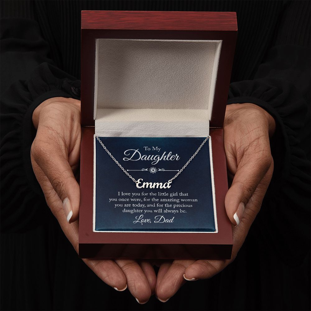 To My Daughter - Name Necklace